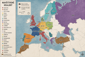 Mapa krajín navštívených počas mojich ciest